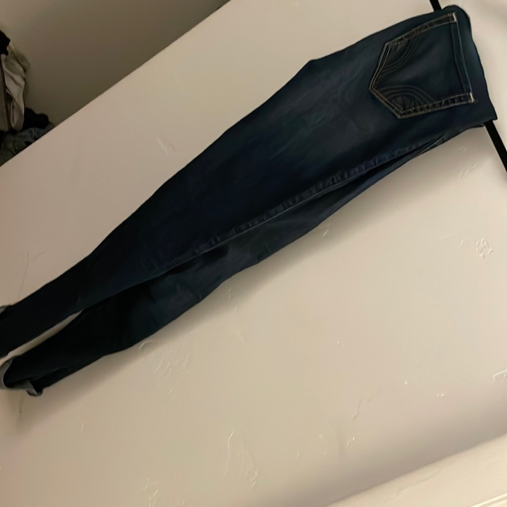 Dark wash skinny jeans